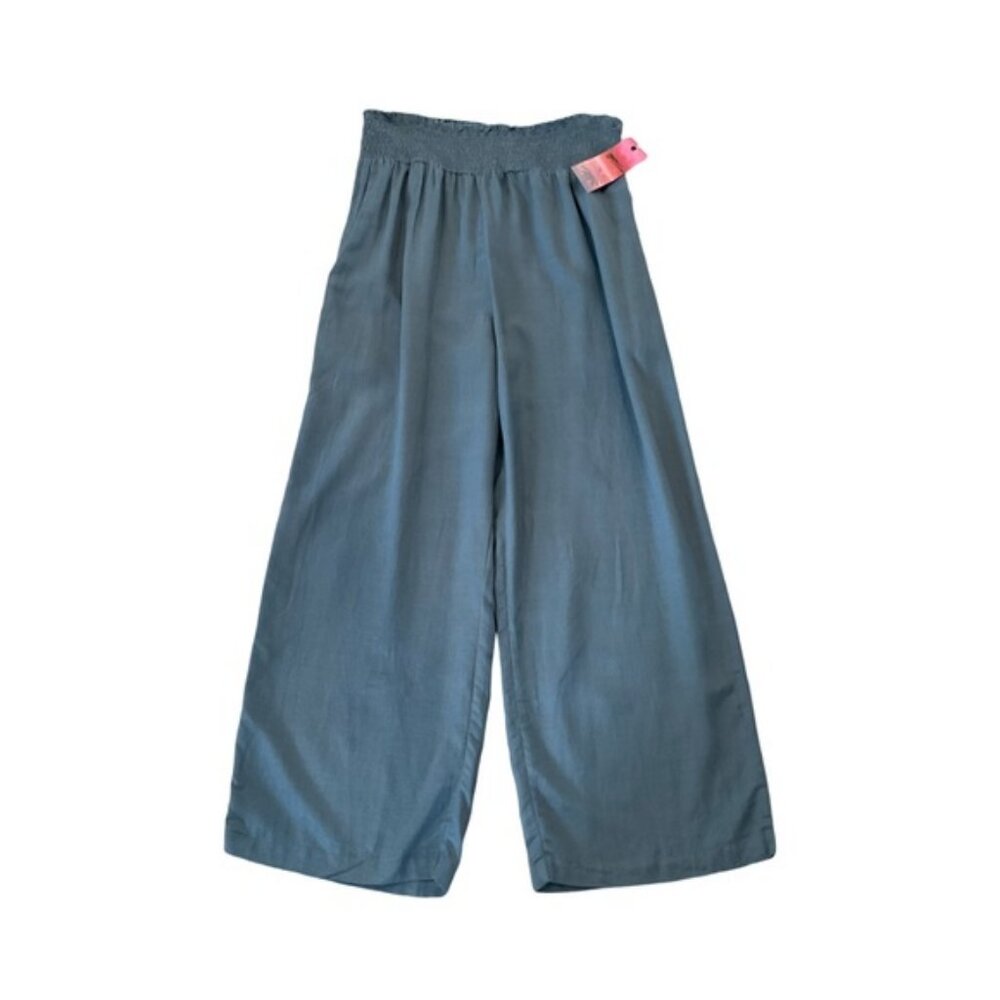 Japna wide leg pants blue women's size L NWT